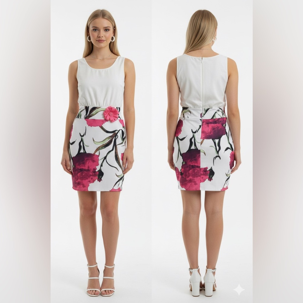 ASOS Bodycon Mini dress with detachable Handmade Flower